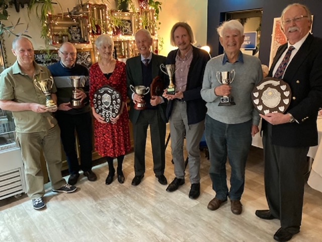 From left to right:- Geoff Creek, Barry Smith, Marjorie Salter, David Baker, Andrew Dadd, Peter McDonald and Peter Dixon.  (Missing from photo - Denis Breslin.)