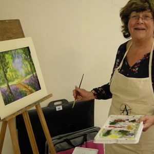Maggie Cole who teaches Art at Alton Community Centre