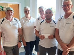 Visiting Greetham team were the middle team