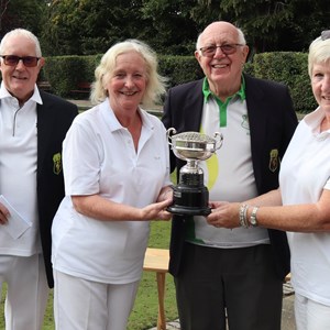 Winners Ladies pairs Janet and Judy