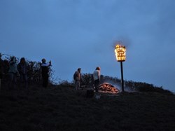 The Queen's 90th birthday beacon, picture by Shaun Tierney