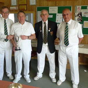 Winter Pairs Finalists - John Walsh, Mick Farrer, Peter Knight and Barrie Vincent