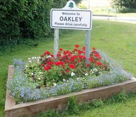 Flower border planted for Queen Elizabeth's Diamond Jubillee