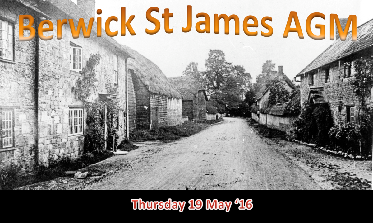 Berwick St James Parish Community Village Meeting - 19 May '16