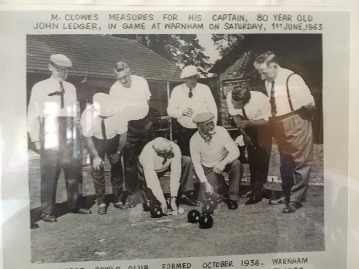 Warnham Bowls Club in 1963
