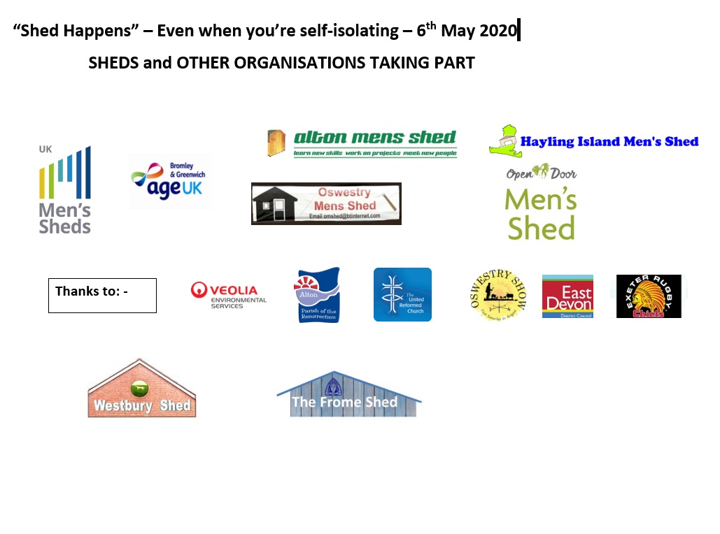 'Shed Happens' - Even if you're self isolating #7 - 6th May 2020 (UK Shed Show) 'Shed Happens' - Even if you're self isolating #7 - 6th May 2020 (UK Shed Show)