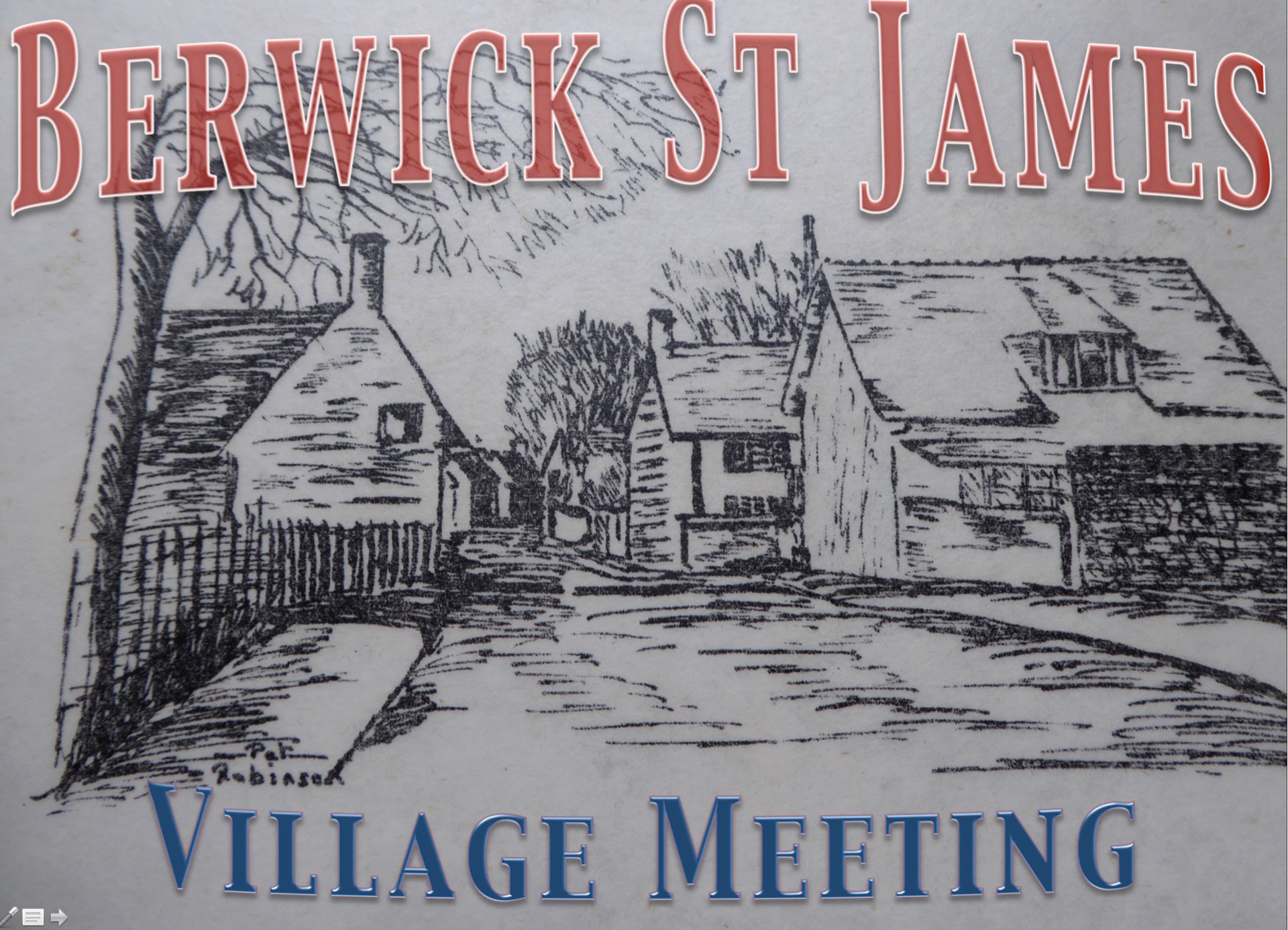Berwick St James Parish Community Village Meeting - 2 October '17