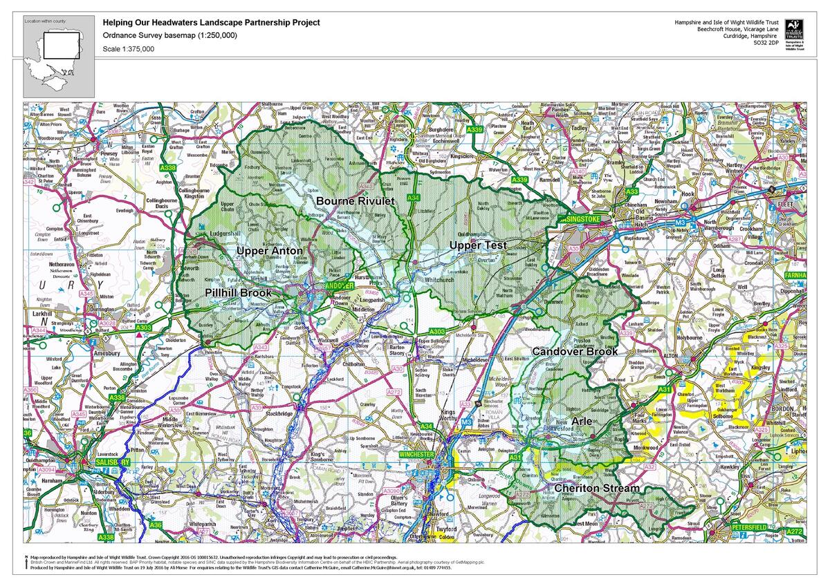Watercress & Winterbournes 'Big Map'