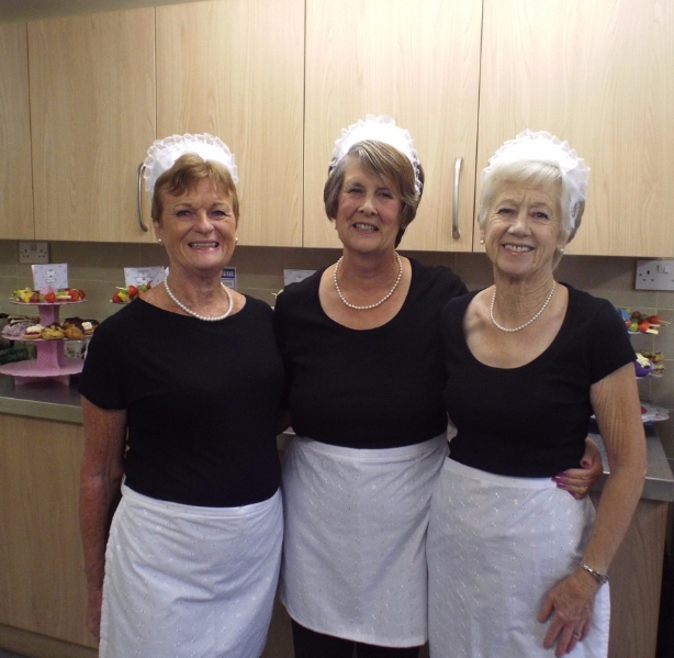 From Left To Right: Brenda, Jeanette, Betty - dressed for the part