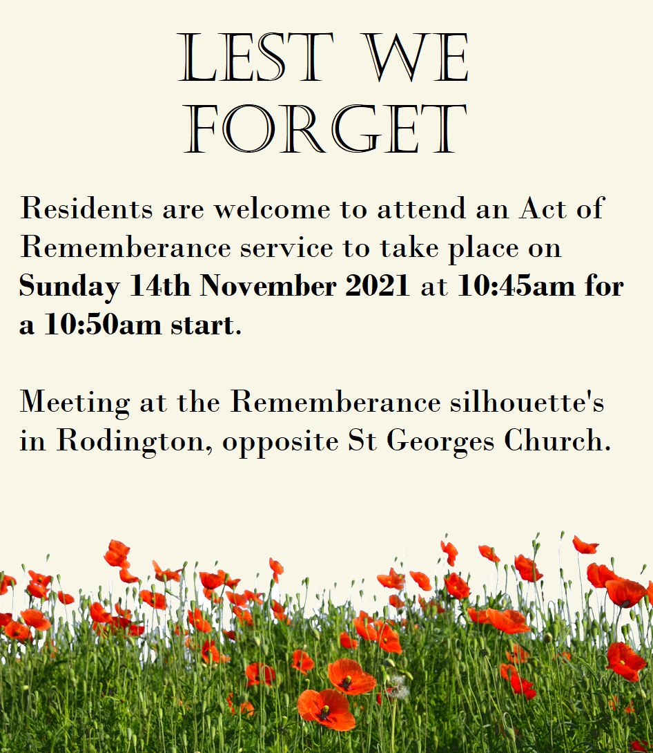 Rodington Parish Council Remembrance Services