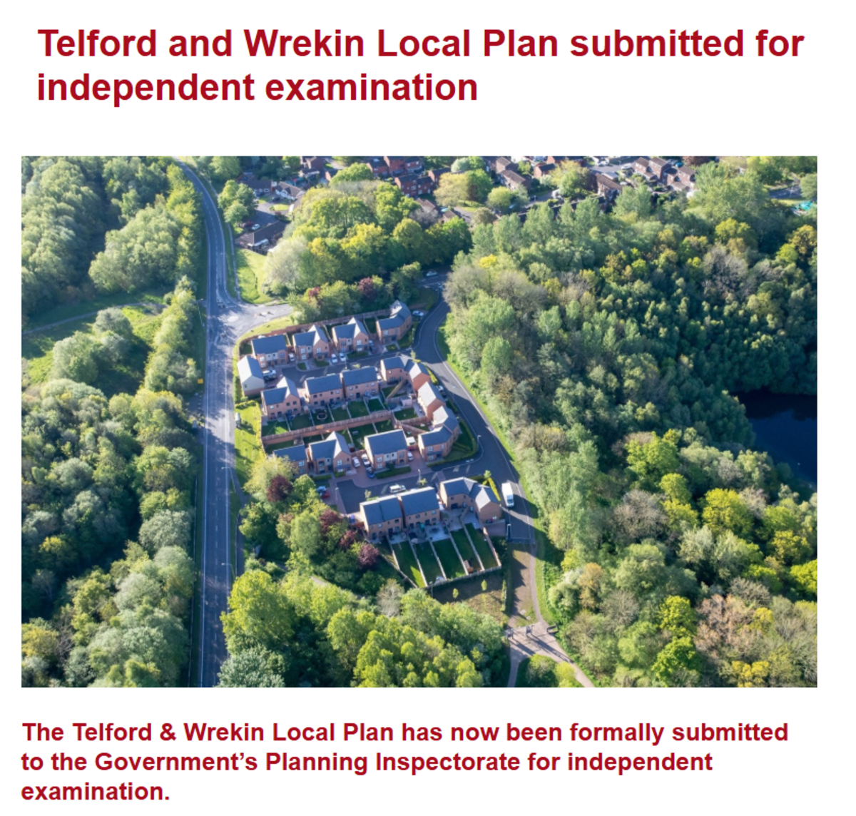 Rodington Parish Council Telford&Wrekin Local Plan