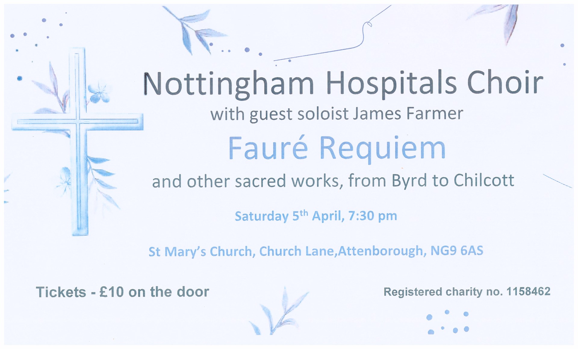 Nottingham Hospitals Choir Our next concert Nottingham Hospitals Choir Our next concert