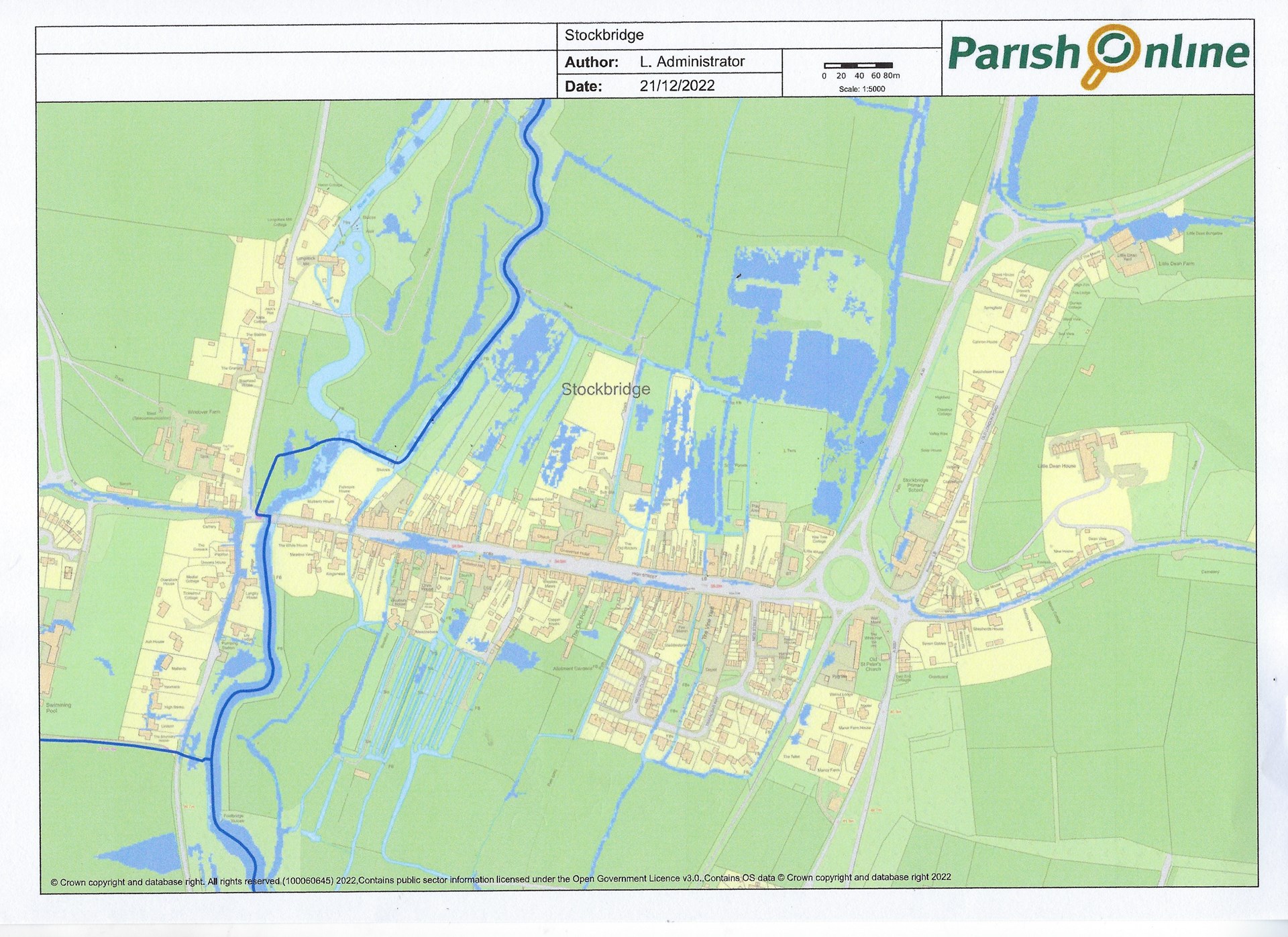 This map shows the extent of surface water (flash) flooding.