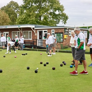 Duncomb Shield: Bowlers in action.