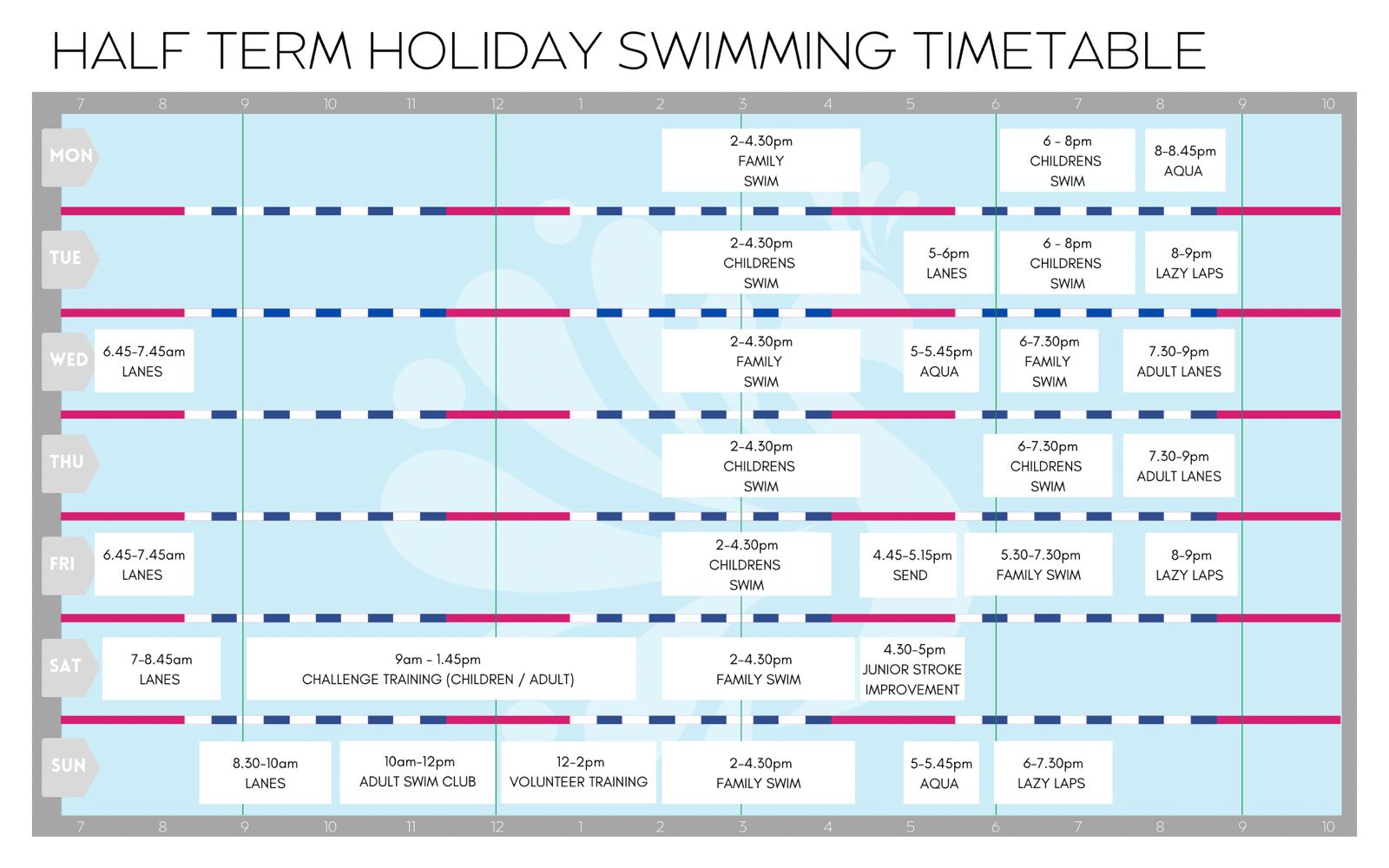 Lordsfield Swimming Club 2026 TIMETABLES