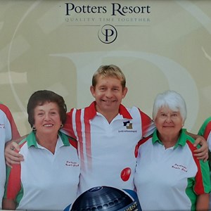 Well done to Marge, Penny, Colin and Cliff for reaching the quarter finals on their holiday to Potters representing Parkside.