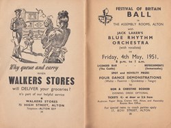 Memories of Alton, Hampshire Festival of Britain - Alton Events 1951