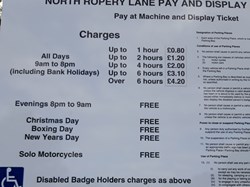 Parking Charges at May 2019