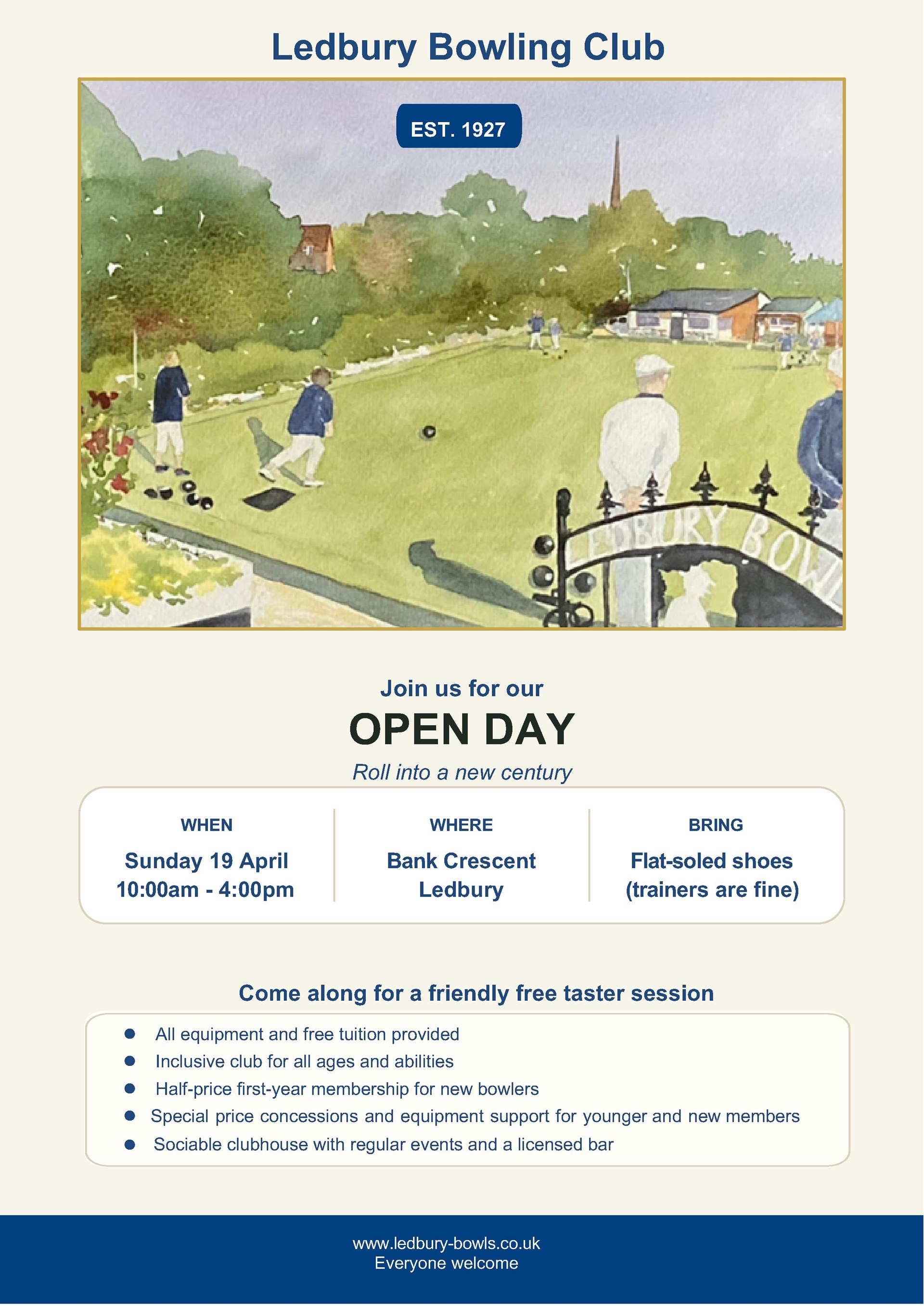 Ledbury Bowling Club Open Day 2026