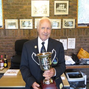 Geoff Matthews with the Trophy