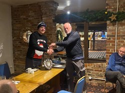 Richard taking the captains prize money