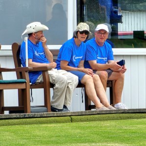 Jonny, Lorna & Richard catching their breath