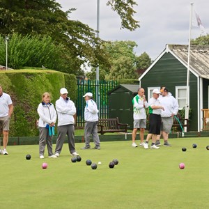 Duncomb Shield: Bowlers in action.