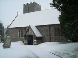 St Mary's Church in winter