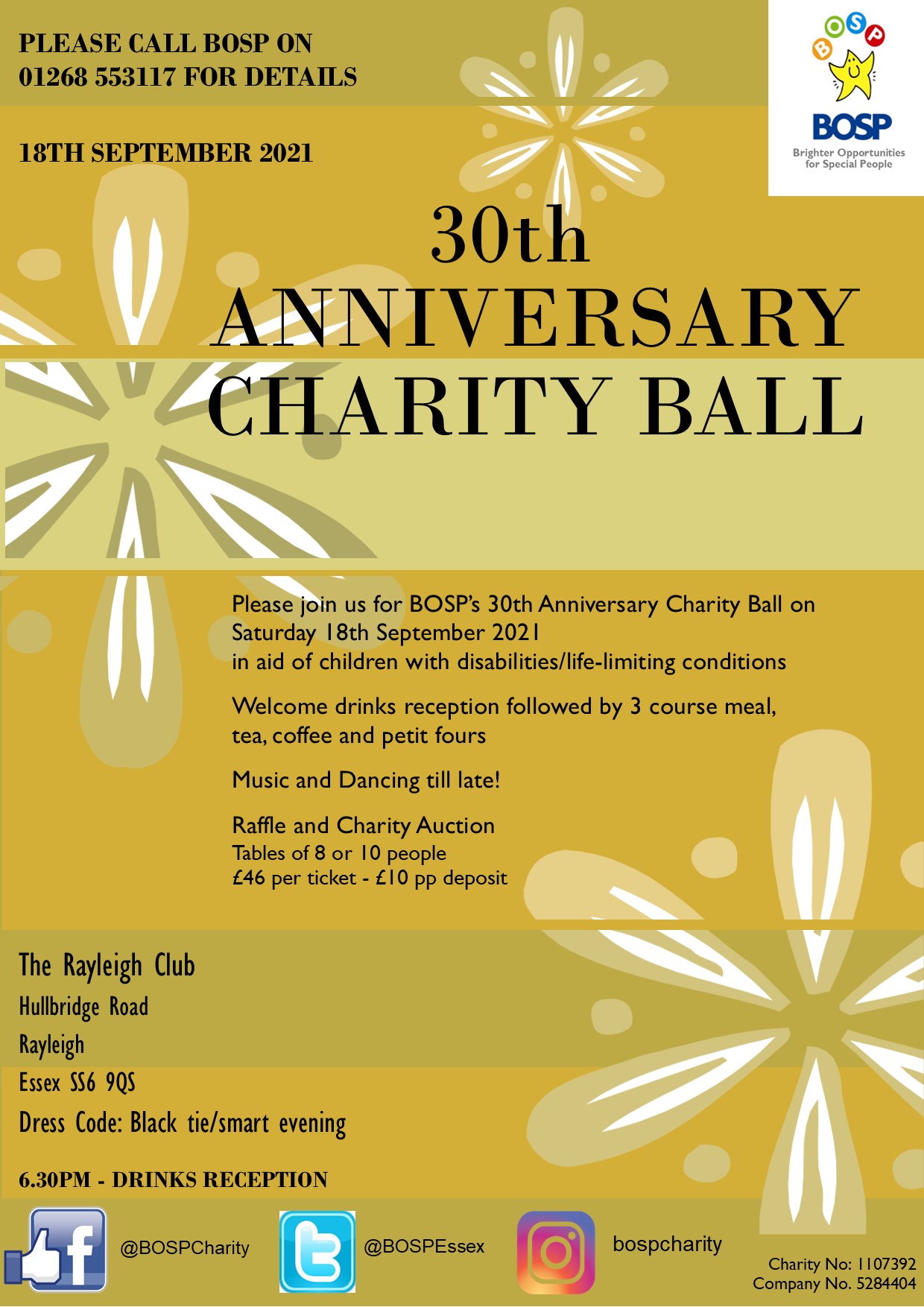 BOSP Brighter Opportunities for Special People Charity Ball BOSP Brighter Opportunities for Special People Charity Ball