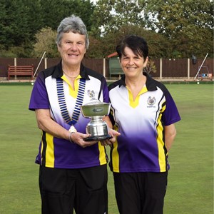 Ladies 2 wood singles winner - Jo Appleby