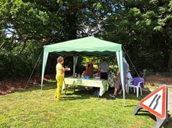 bacon rolls tent