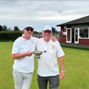 George Gibbs 2 woods - Bill Jones with runner up Tony Dickinson