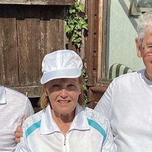 Ketton Gala: Second-placed John and Shirley Suffling with Paul Buckley