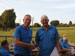 A superb shot from Bruce to be only 3' 1" from the hole for the ntp  prize