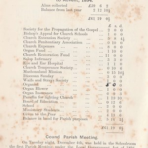 From the 1895 Cound Parish Magazine ~ Page 1of 3