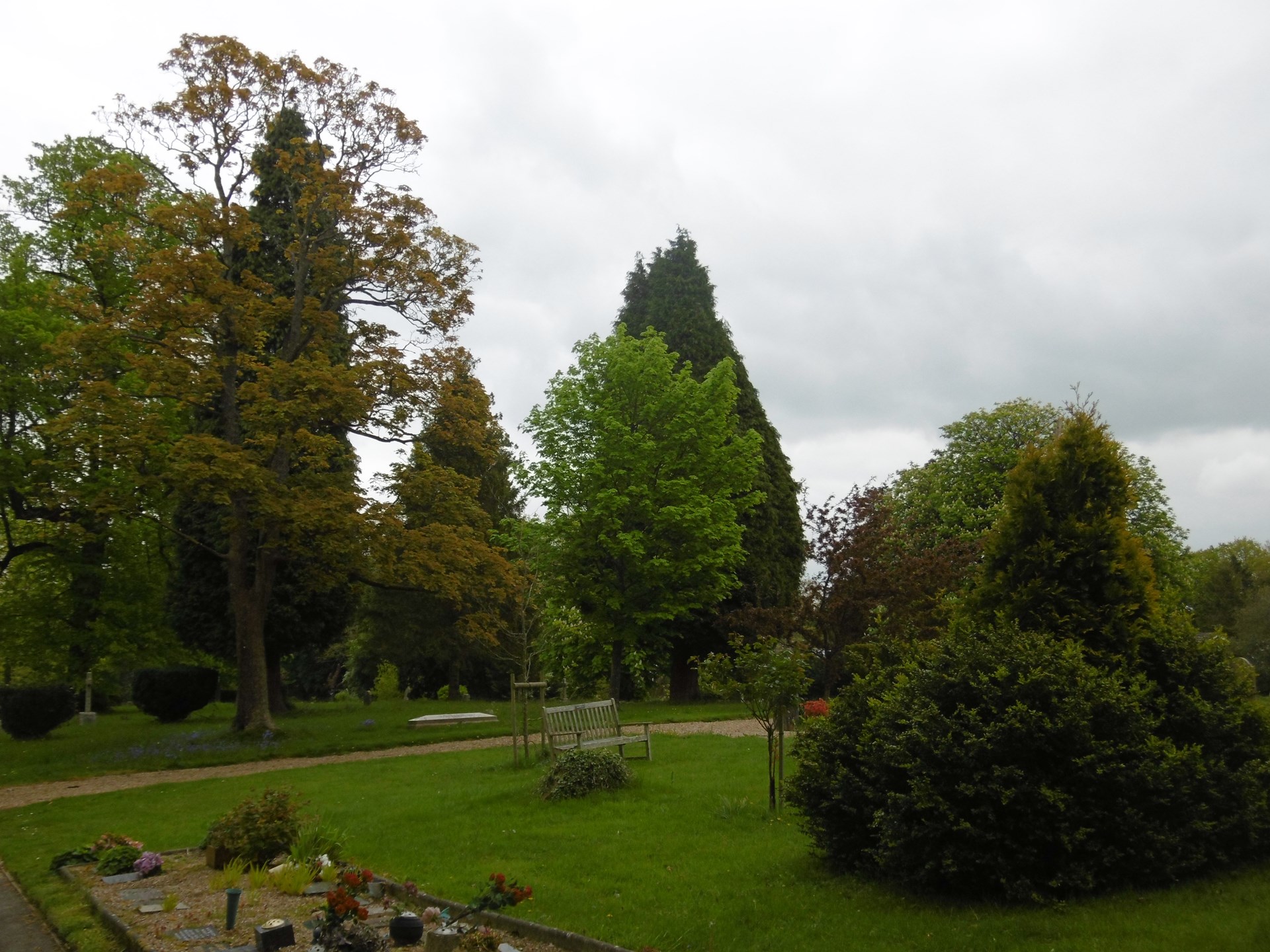 The Old Cemetery with the Garden of Remembrance in the foreground The Old Cemetery with the Garden of Remembrance in the foreground