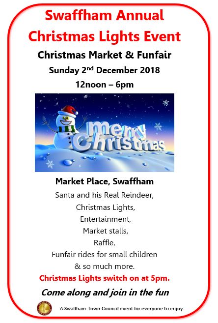 Swaffham Town Council 2018 Christmas Event 2 Swaffham Town Council 2018 Christmas Event 2