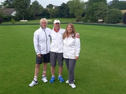 Founders Shield Winners 2024 Gordon Howell, Paul Powell,Lisa Powell