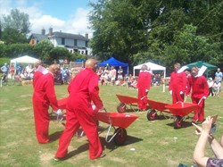 Red Barrows in action
