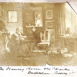 Mrs Harke, Mickleham Rectory drawing room