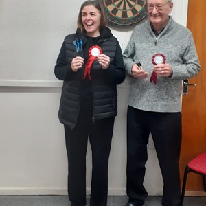 2024 darts winners were Dave Cutbush and our guest Dawn