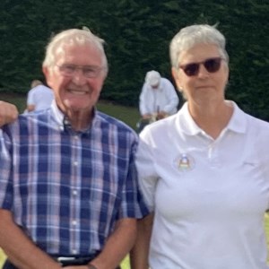 Runners up Market Overton - Richard Lambert, Liz Dyer and Kevin Thomas with Charlie Underwood
