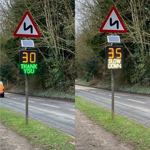 New Speed Limit Reminder sign, March 2021