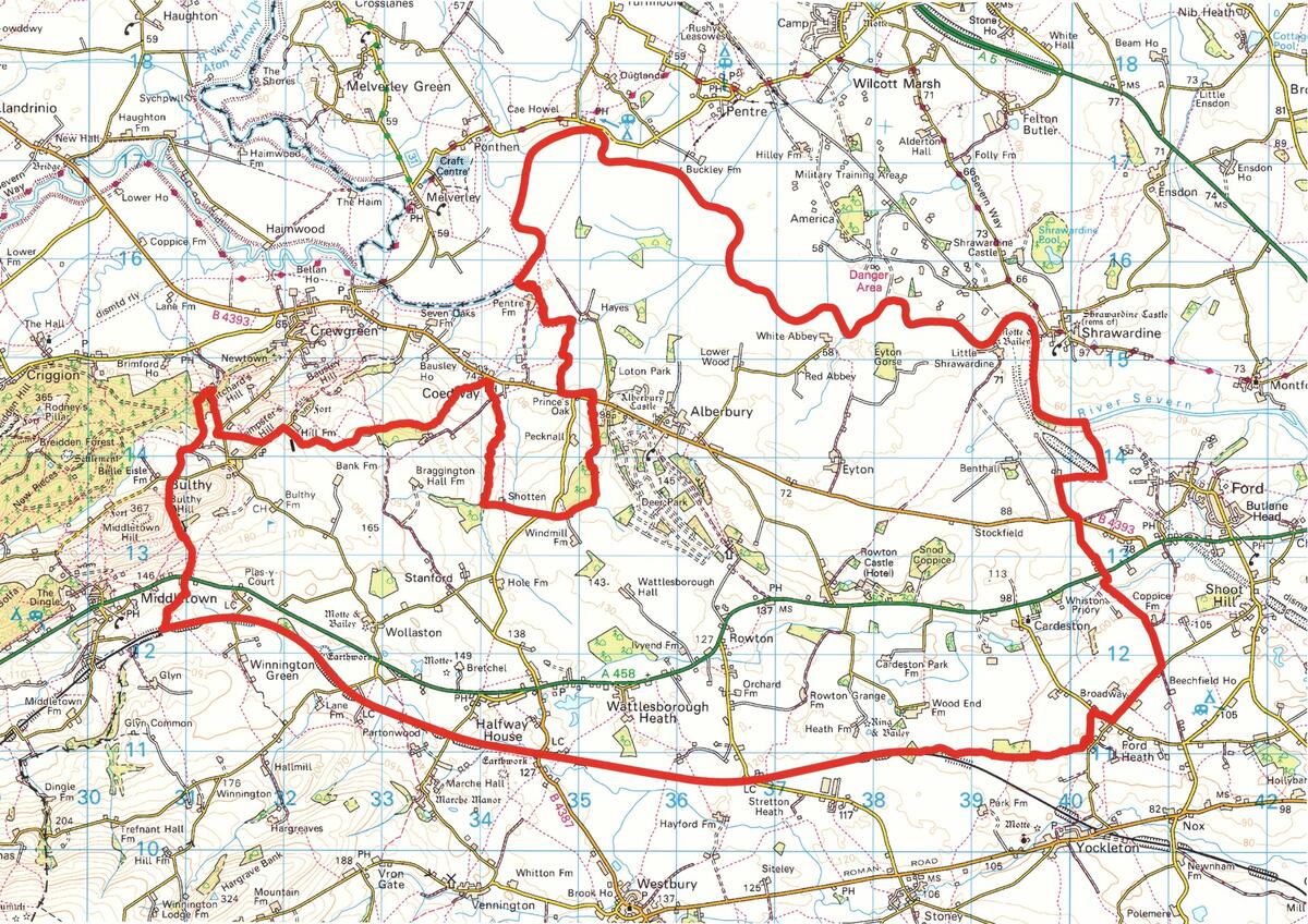 Alberbury with Cardeston Parish Map