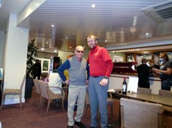 Mike saved the best shot on the 18th to the last to take the nearest the pin award