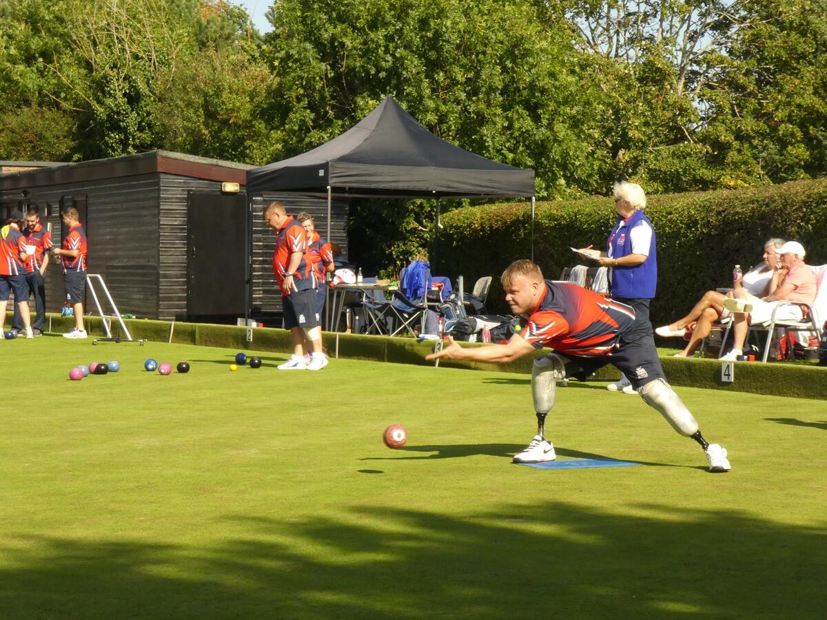 Waddesdon Bowls club hosting Disabled Bowls England selection trials. Sept 2020. Click on image to more.