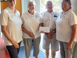 Gala Runners up Jenny, Dave & Michele with President Liz
