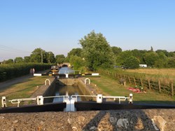 Locks near The Barge