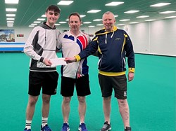 Stan Turner, James Rippey and Michael Parker. 2026 Winners of the First Open Triples Competition.