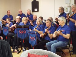 The QUO entertained members & guests at the February social